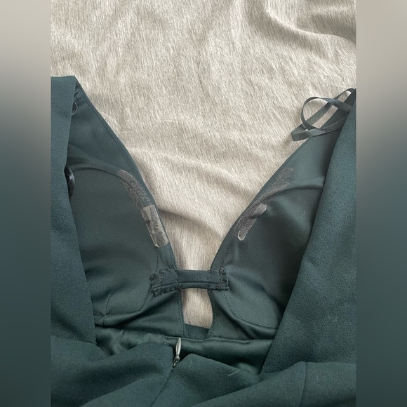 BHLDN Anthropologie Green Fira Dress V-Neck Gown Size 8 Bridesmaid Formal - Picture 12 of 13